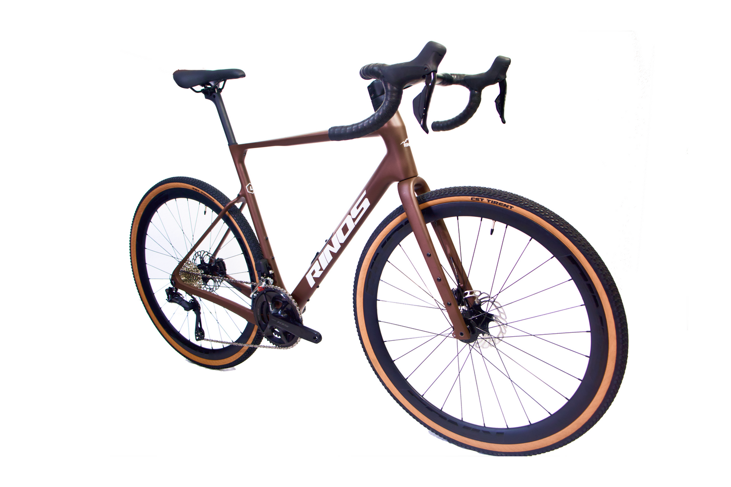 RINOS karboninis gravel dviratis 700C Shimano 105 Di2 R7150 24 pavaros Sandman 8.0