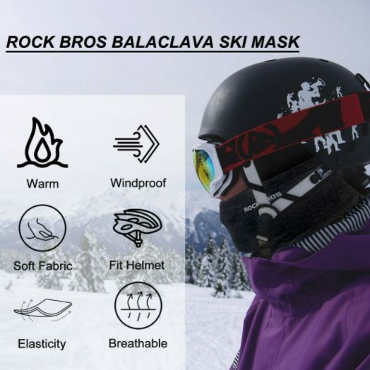 ROCKBROS Balaclava dviratis/motociklas rudens žiemos sportui lauke
