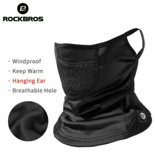 ROCKBROS Balaclava kaukė, dviračio galvos apdangalas, kabantis ant ausies, pralaidus orui