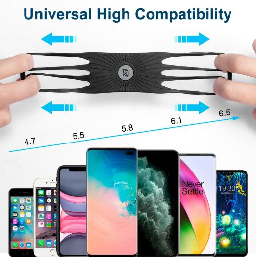 ROCKBROS mobiliojo telefono laikiklis dviračio 360° pasukamas telefono laikiklis 4,0–6,8 colio išmaniajam telefonui