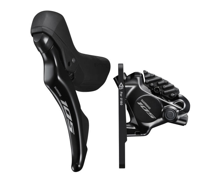 SHIMANO Dešinės pavaros stabdžių svirties diskinis stabdys 105 ST-R7120/BR-R7170