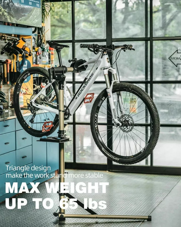 ROCKBROS aliuminis dviračių remonto stovas, remonto stovas, maks. 30 kg