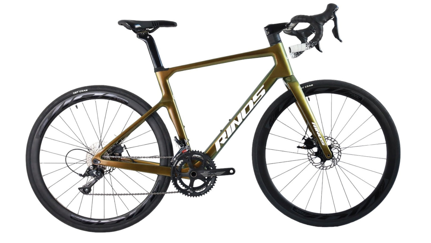 RINOS Karbono plento dviratis 700C Shimano SORA R3000 18 greičių Odin 1.0