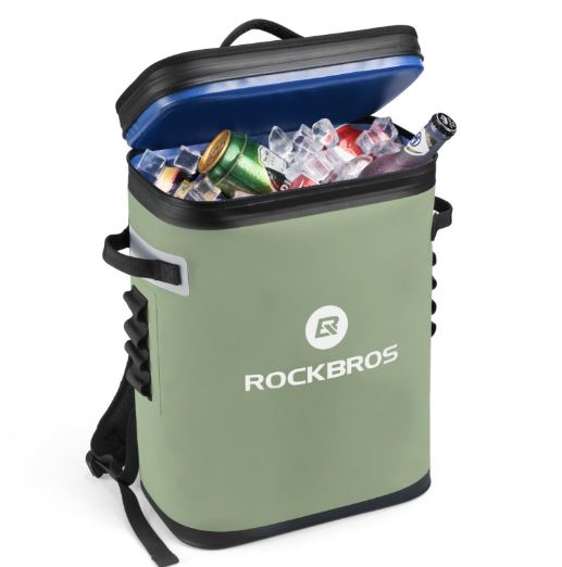 ROCKBROS 20L Šaltkrepšis, atsparus vandeniui, aušintuvas, kempingas, šaldytuvas iškylai