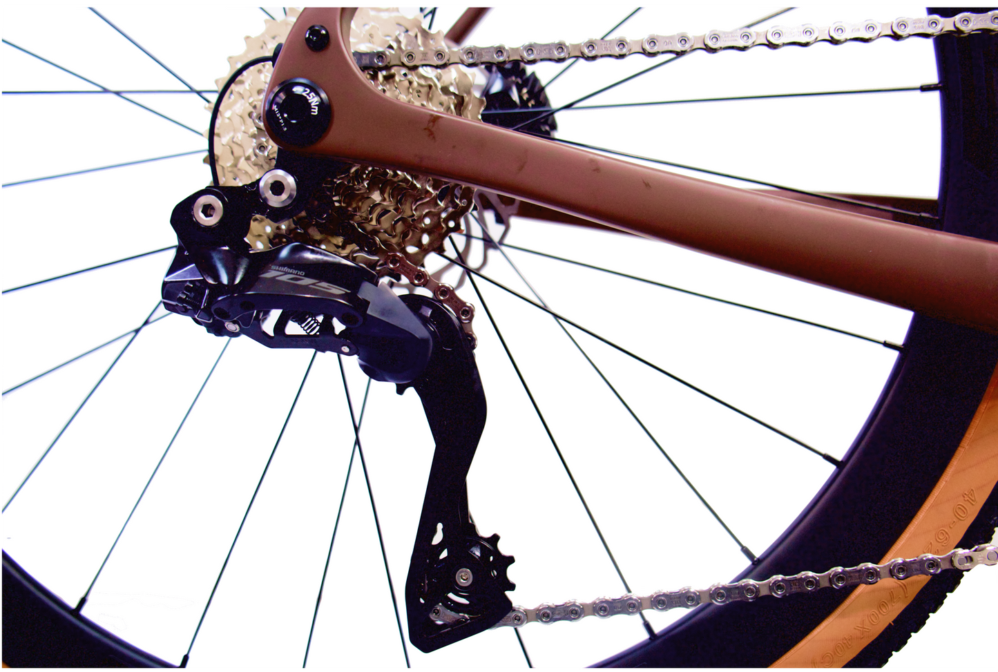 RINOS karboninis gravel dviratis 700C Shimano 105 Di2 R7150 24 pavaros Sandman 8.0