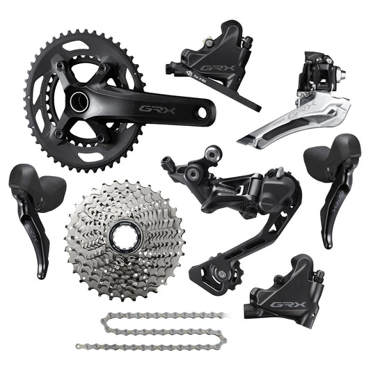Shimano GRX RX400 2x10 pilna pavarų grupė / komplektacija