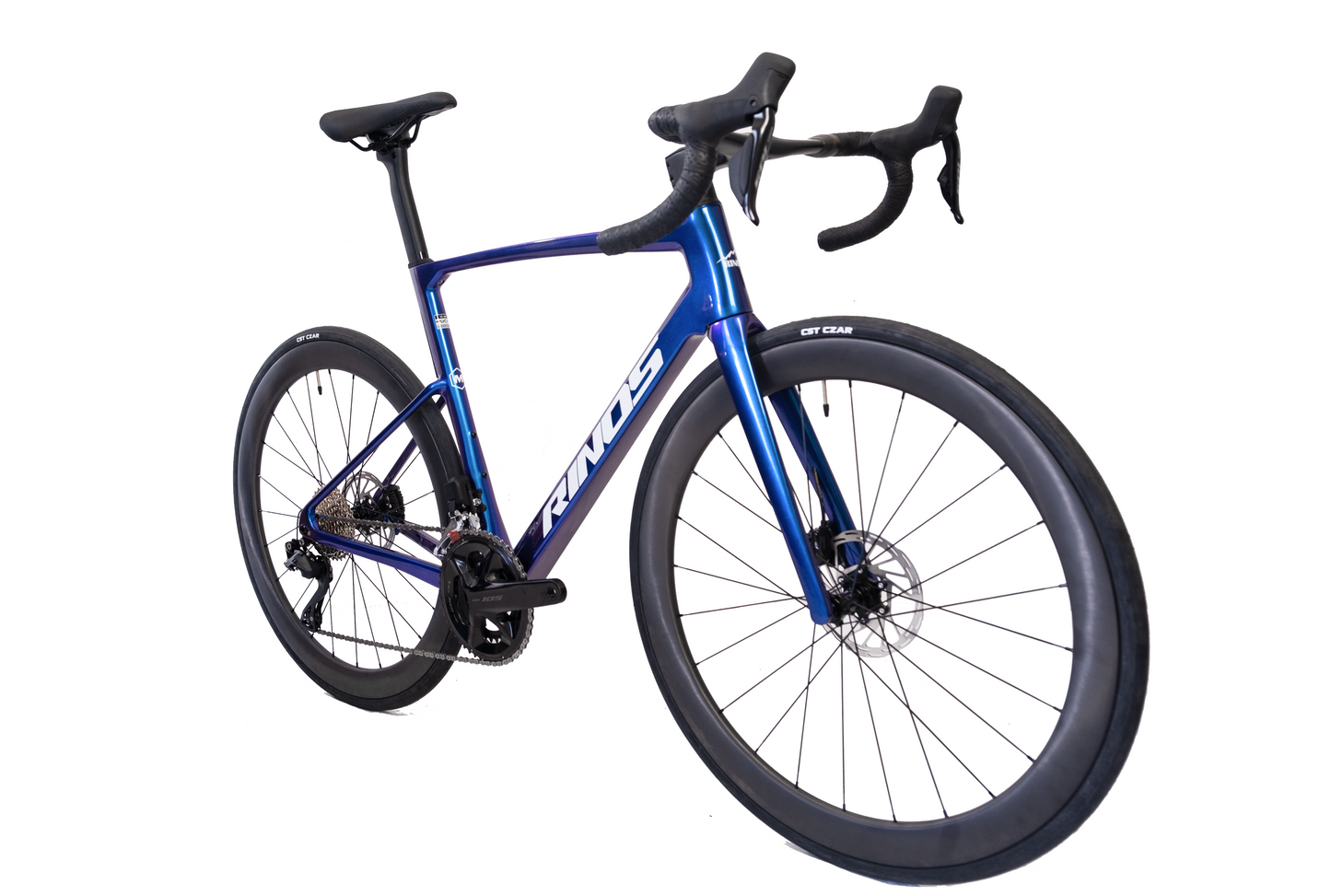 RINOS pilnai karboninis plento dviratis Shimano 105 Di2 R7150 24 pavaros Odin 6.1