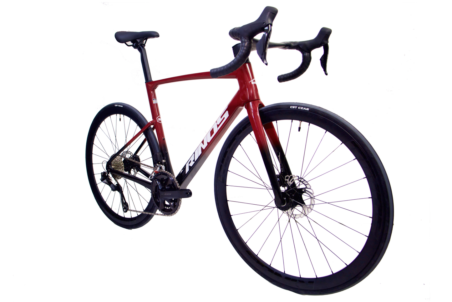 RINOS karboninis plento dviratis 700C Shimano 105 Di2 R7150 24 pavaros Odin 6.0