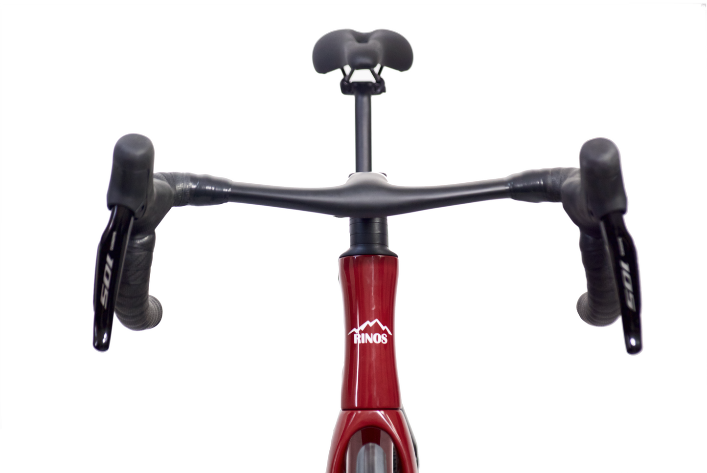 RINOS karboninis plento dviratis 700C Shimano 105 Di2 R7150 24 pavaros Odin 6.0