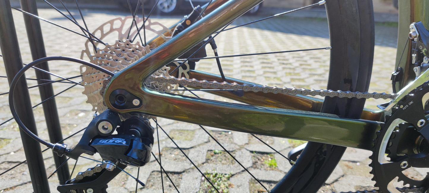 RINOS Karbono plento dviratis 700C Shimano SORA R3000 18 greičių Odin 1.0