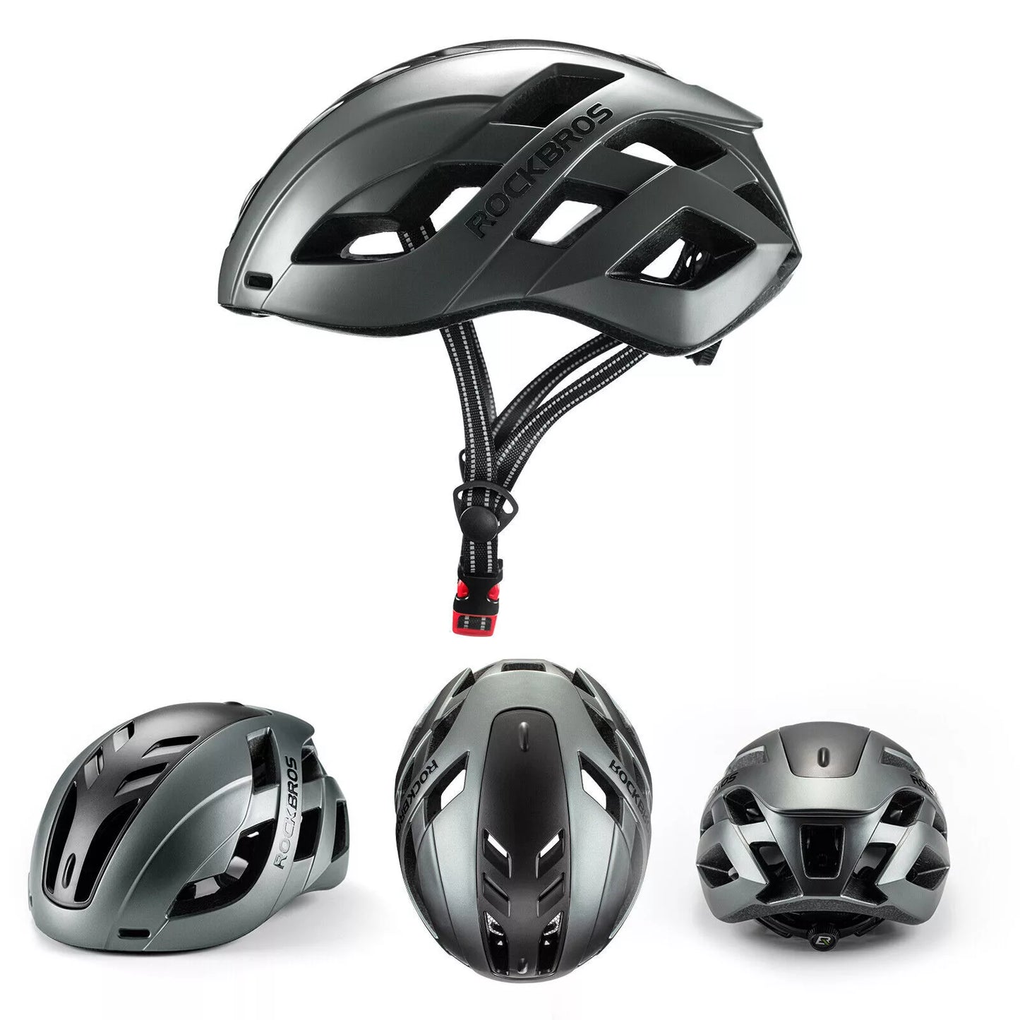 Casco da bicicletta ROCKBROS casco da bici con copertura magnetica rimovibile casco MTB