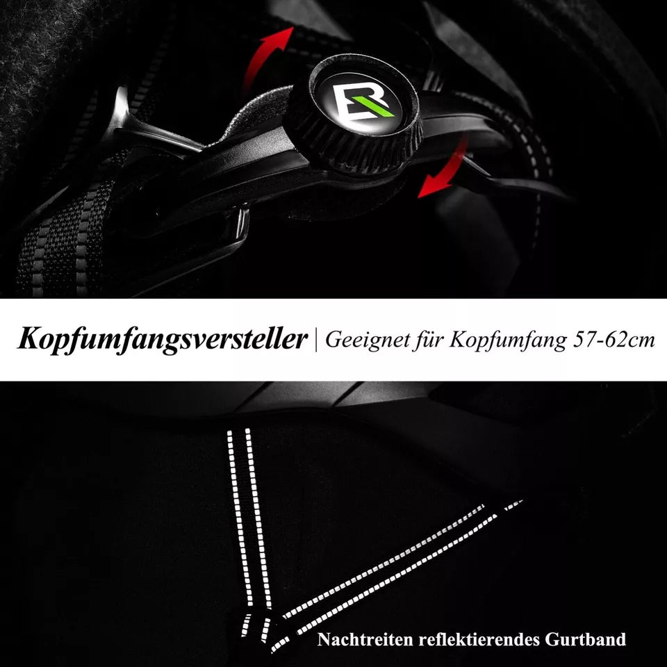 Casco da bicicletta ROCKBROS casco da bici con copertura magnetica rimovibile casco MTB