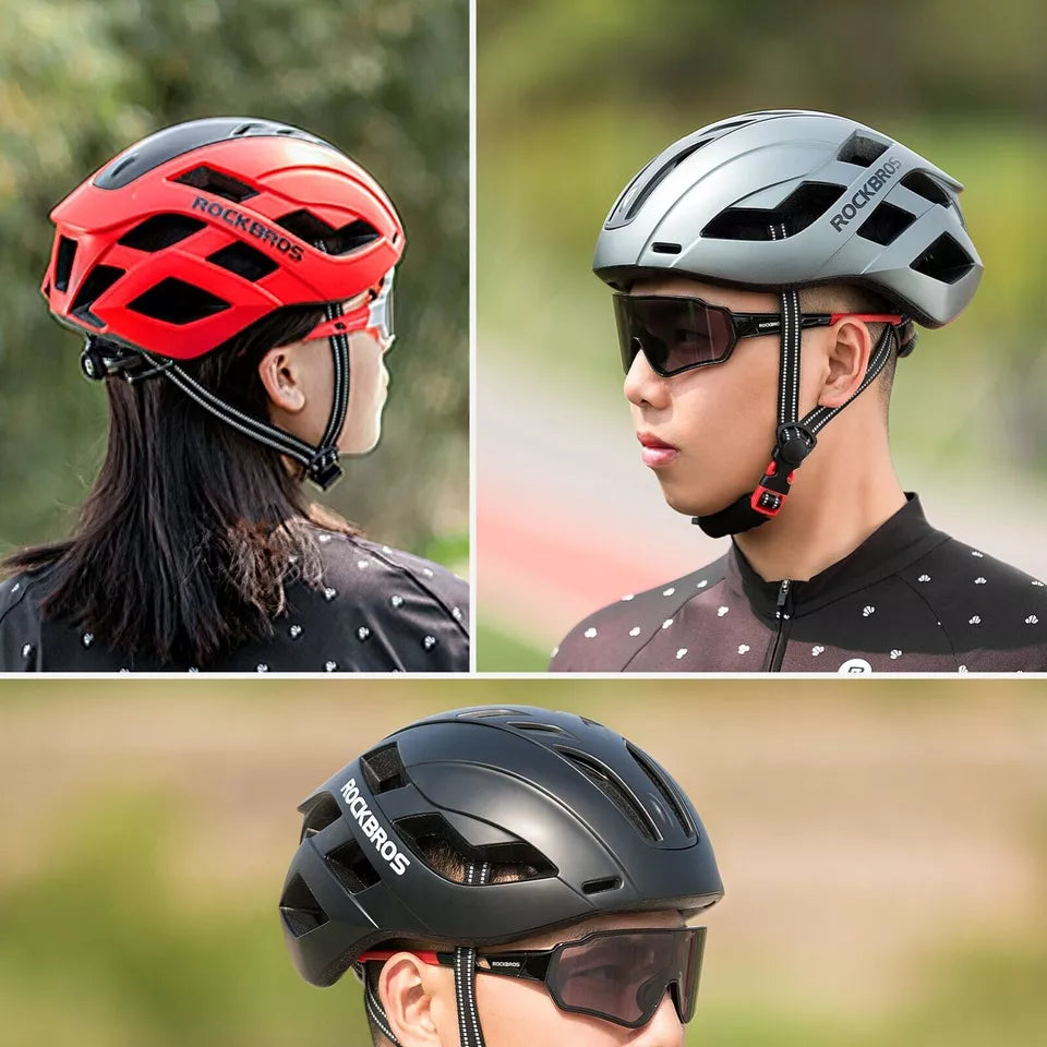 Casco da bicicletta ROCKBROS casco da bici con copertura magnetica rimovibile casco MTB