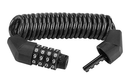 ROCKBROS Šalmo plieninė kabelinė spyna 150cm/4.6mm cinko ir PVC