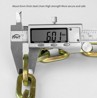 ROCKBROS LCXR0100 dviračio užrakto grandinės motociklo užraktas 116 cm su raktu 6 mm