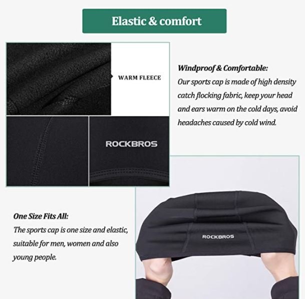 ROCKBROS LF041BK Funkcinis vilnonis šalmas dviratininkams