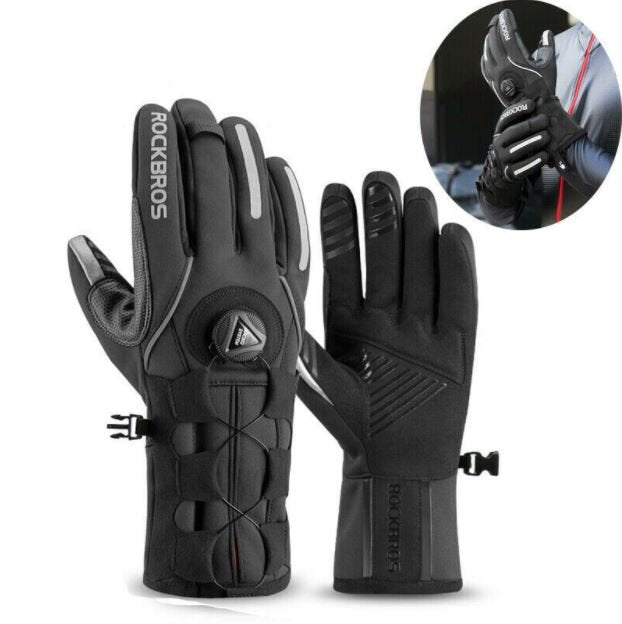 ROCKBROS žiemos slidinėjimo pirštinės Pirštinės SBR dviračio motociklo vėjui atsparios M-2XL