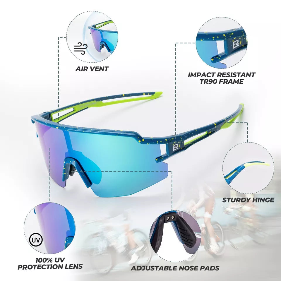 ROCKBROS poliarizuoti/fotochrominiai akiniai nuo saulės dviračių akiniai dviračiui UV400 UNISEX