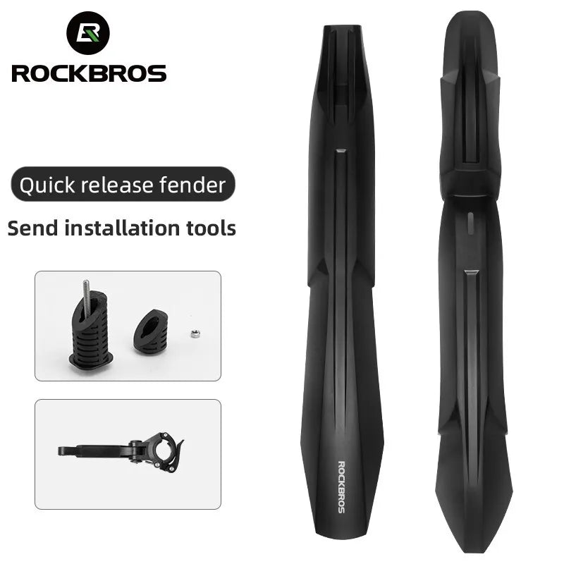 Set parafanghi per bicicletta ROCKBROS Parafango per bicicletta da 24-29 pollici a sgancio rapido MTB